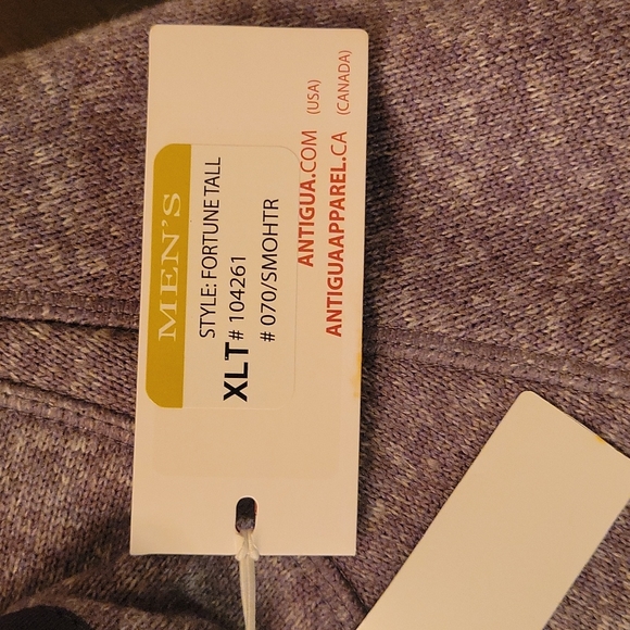 Men's Antigua Charcoal Oregon State Beavers Big & Tall Quarter-Zip Pullover - Picture 4 of 4